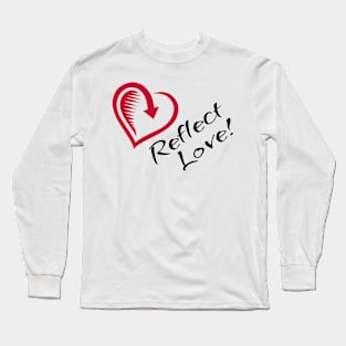 Reflect Love - Red Love Heart Long Sleeve T-Shirt